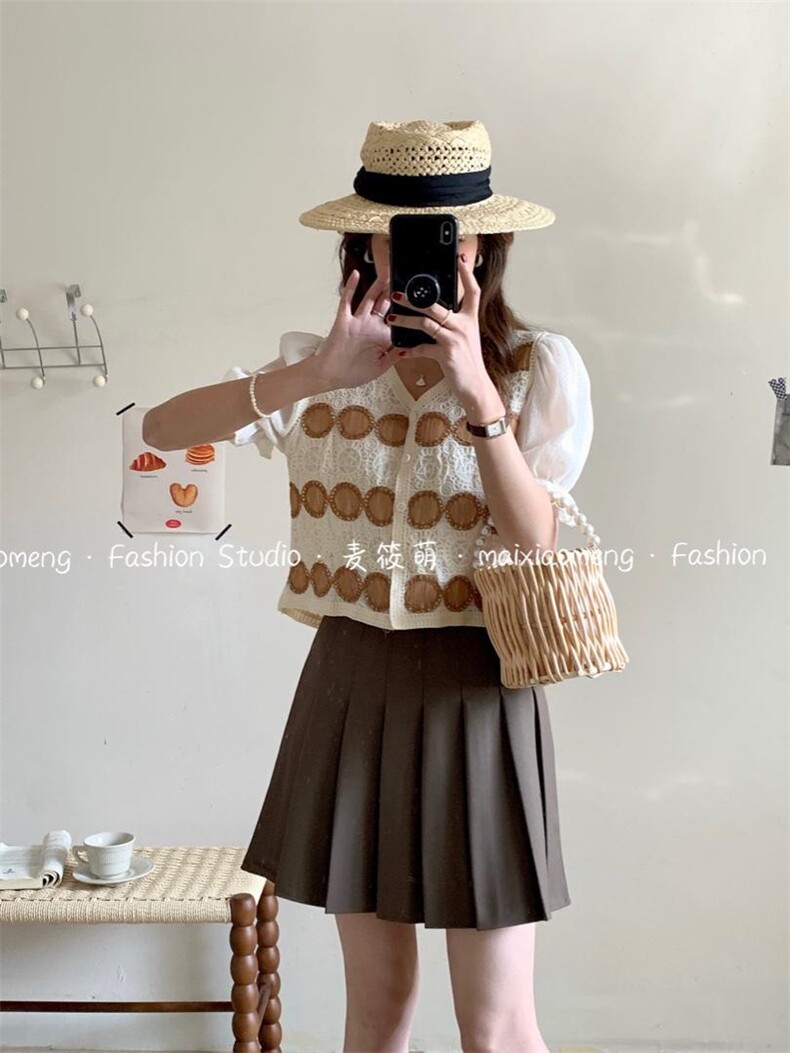 超工艺高订小衫?百褶半裙，女装半身裙，麦筱萌