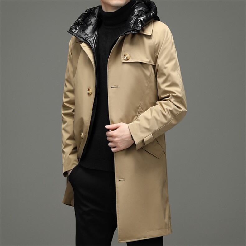 BF2905钱塘2020-2中年男士冬季厚款羽绒服休闲商务外套货稳P400，男装羽绒服，钱塘207-2