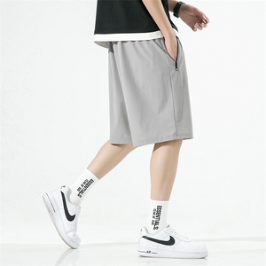 205-M-5XL 短裤男夏季薄款男装运动休闲潮牌五分裤宽松大裤衩裤子图片