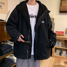 冬季两面穿羊羔毛棉衣外套男士情侣款立领棉服ins潮牌M0813-P78，男装棉衣，星座308B-1