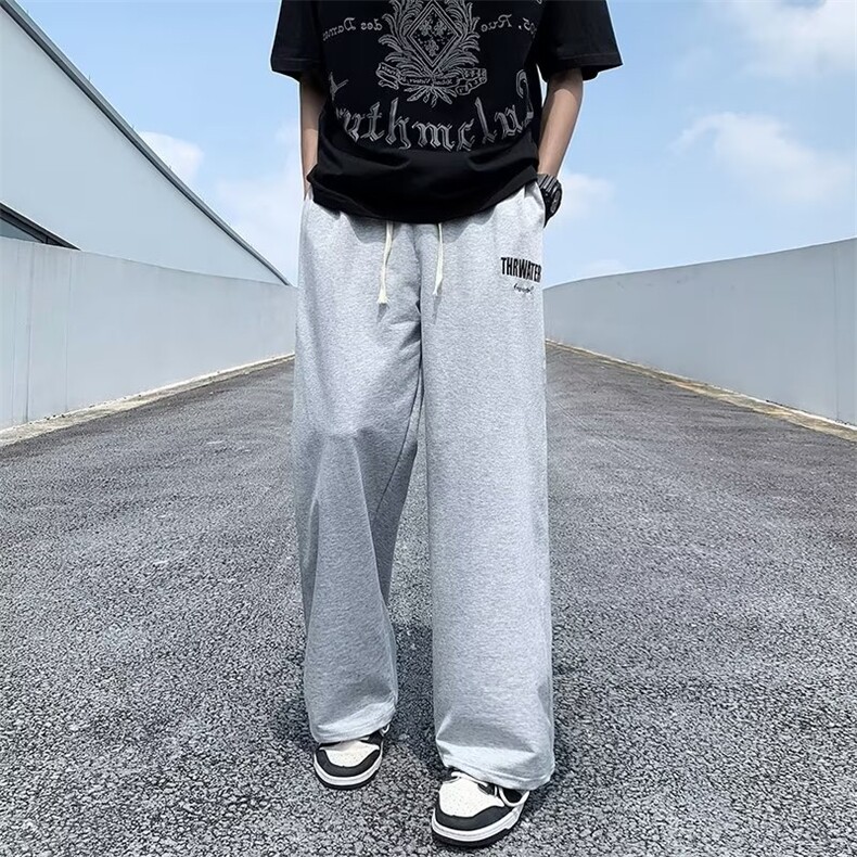 裤子男款春秋款束脚卫裤宽松运动裤男士2024休闲长裤CK106/P45,男装休闲裤,星座506