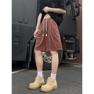 A178 男女同款冰丝速干短裤休闲夏季外穿宽松休闲裤DK161-P28图片