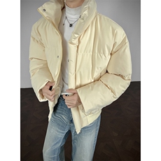 冬季clean纯色棉服潮流中性加厚短款棉衣HZ8816-特P68不议价，男装棉衣，星座610B-1