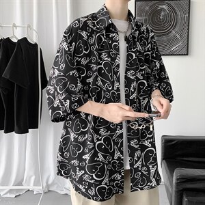 青少年短袖t恤潮2024新夏季ins港风宽松潮流衣服A161-2-CT508-P45图片