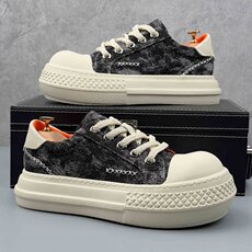 X4867-p245丑萌大头男鞋时尚潮鞋透气休闲鞋牛仔布鞋休闲板鞋男，男鞋帆布鞋，星座1407-3