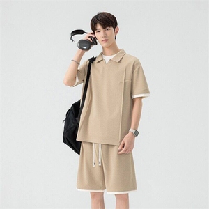 TZ25318-特P60夏季休闲T恤短裤男两件套图片