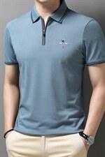 中老年t恤男士夏季2023年新款爸爸夏装冰丝短袖中年商务休闲上衣，男装T恤，电商B212（原钱塘6029）