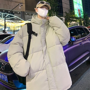 连帽棉衣男士冬季加绒加厚休闲外套面包服棉袄 M02 P75特批图片