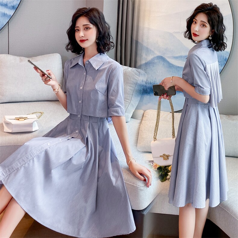 连衣裙2023年夏季舒适宽松柔软简约中长款A字裙，女装连衣裙，鑫源服饰