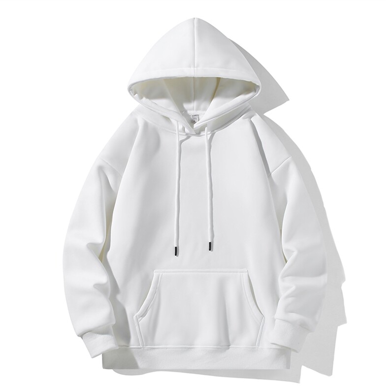 直播品质360克重磅加厚美式潮牌光版纯色连帽卫衣Y99-白P25彩P26,男装卫衣,电商A486