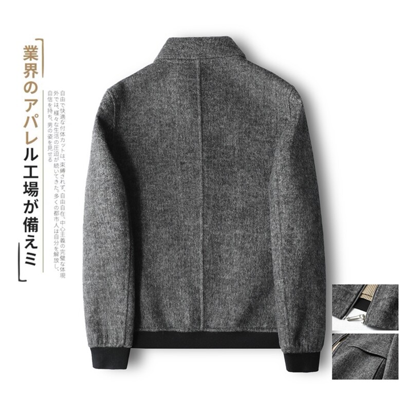 2021阿尔巴卡男士双面羊绒夹克短款外套毛呢大衣Y8879P315控428,男装毛呢大衣,电商D230