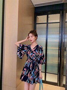 夏季新款连衣裙,女装连衣裙,早颜