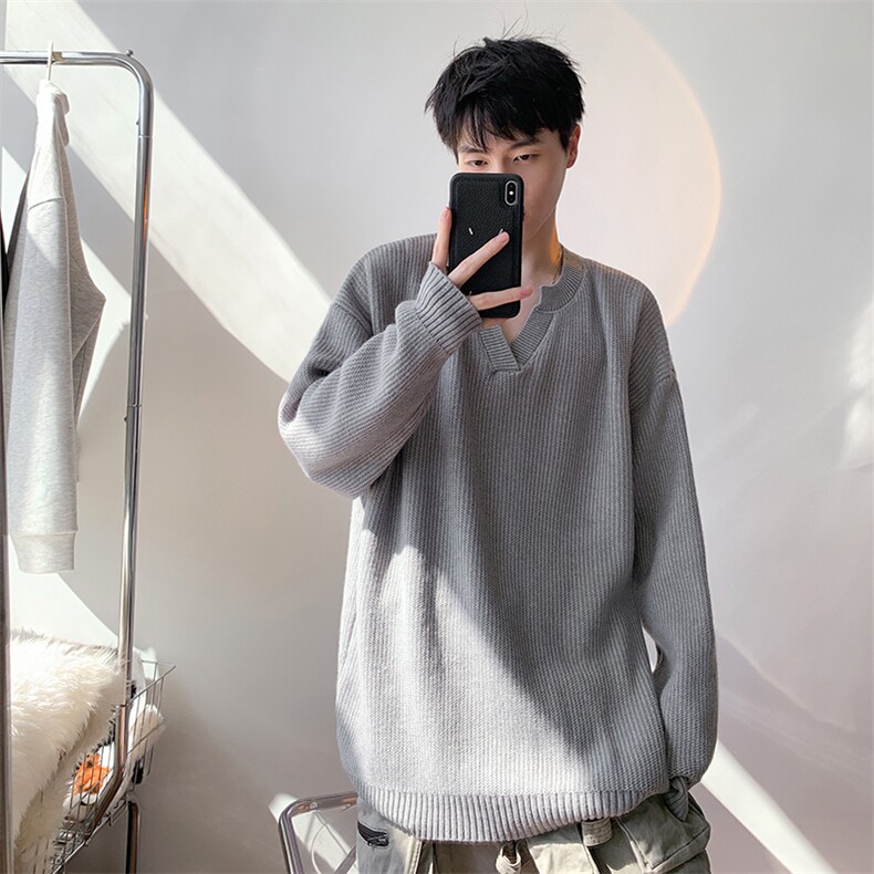 毛衣男秋冬新款港风宽松针织毛衫MYA7-P58,男装针织衫/毛衣,星座214-3