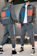 春秋装夹克外套休闲运动套装韩版潮流帅气男装搭配一套DS871TP75，男装夹克，电商A102