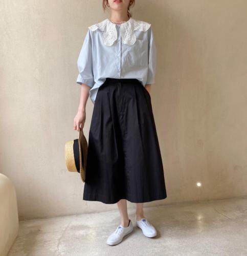 蕾丝领小衫，女装，Y·A·M（友安米）