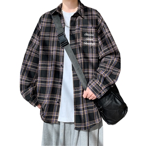 春季衬衫新款宽松休闲男女同款衬衣XZ102B-1-CS2512P55图片