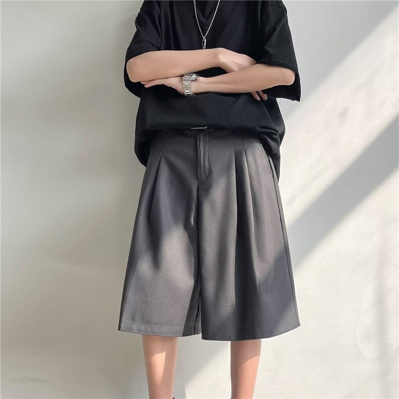 EH24-P30短裤男装夏季薄款宽松西裤港风文艺五分裤裤商务休闲裤，男装牛仔裤，星座1503-1