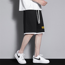 织唛标短裤宽松潮YOA景男休闲百搭五分裤运动短裤CK2410RK01-P30，男装牛仔裤，星座717
