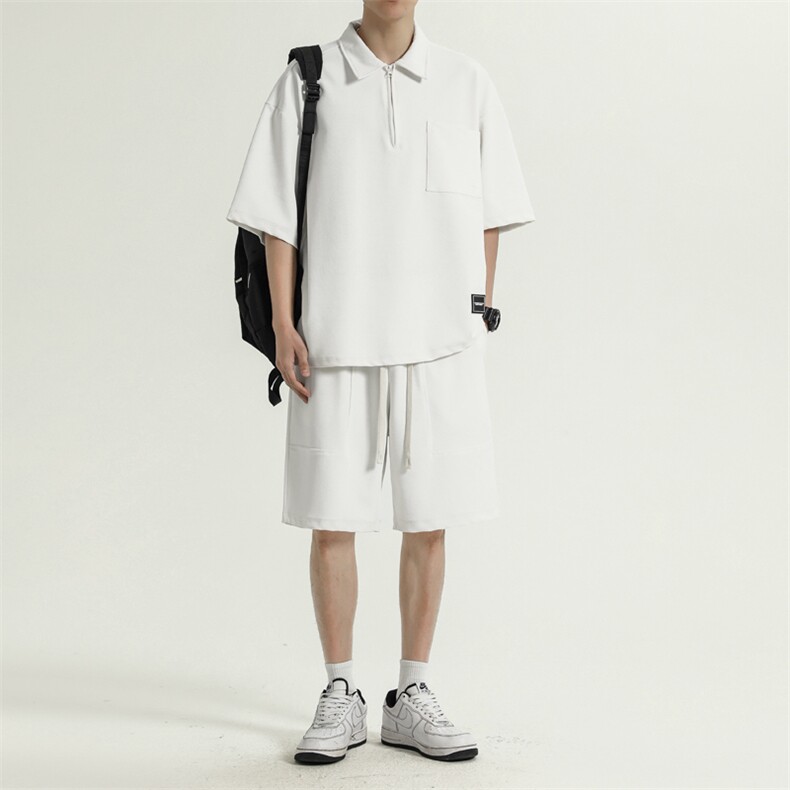 夏季潮流百搭套装冰丝顺滑超薄百搭休闲速干裤TZ60-特批75,男装休闲套装,星座718