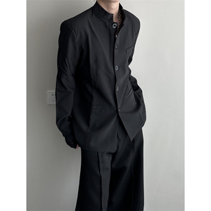 高质量新中式中山装垫肩西服外套XF001-P60图片