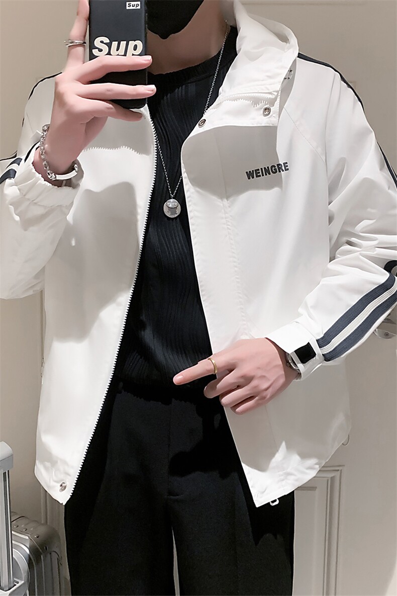 2025新款春季外套男连帽潮牌男装夹克上衣A313-1-910-P110,男装夹克,电商A313-1