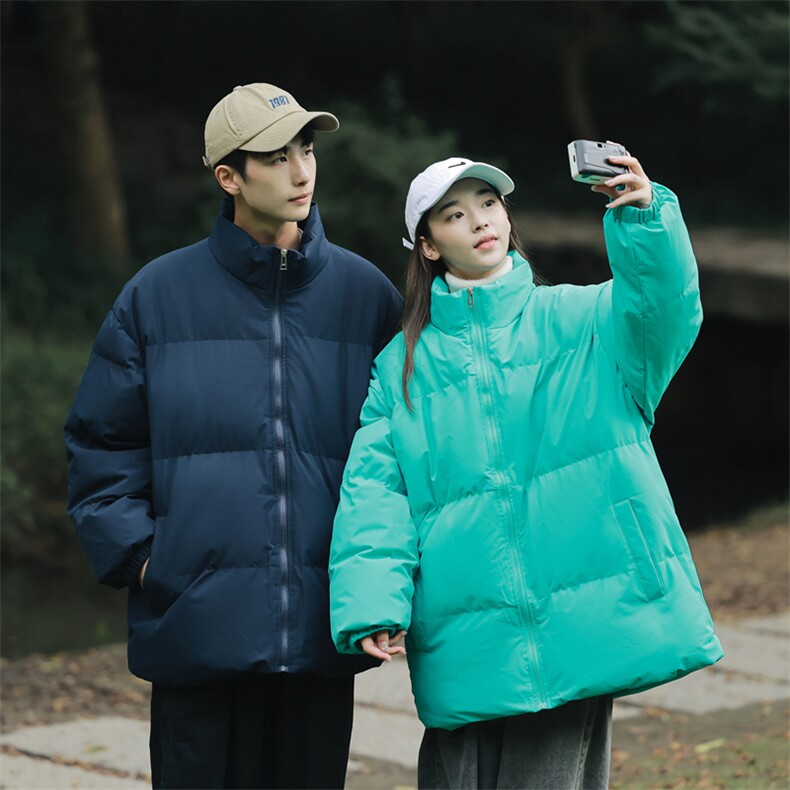 9976-P60冬季宽松情侣棉衣面包服（八个色）深度库存,男装棉衣,星座109