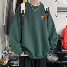 特P25控48秋冬新款男士圆领卫衣宽松休闲日常百搭上衣WQ2422，男装卫衣，电商B370