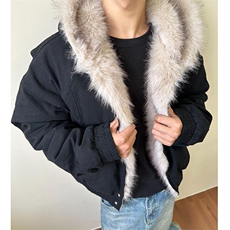 现货高品质美式高街冬季重磅硬挺短款座山雕毛领棉衣男女加厚外套，男装棉衣，电商A486