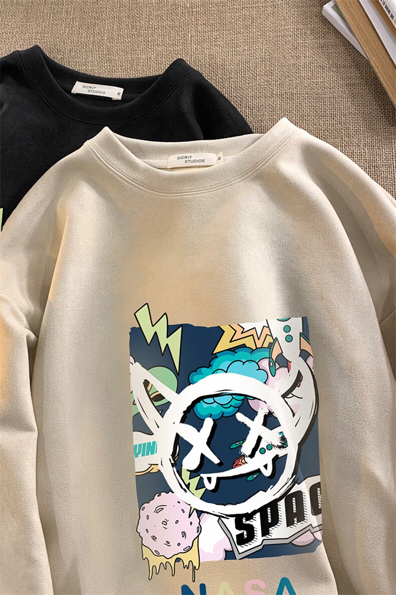 麂皮绒卫衣男大码重磅长袖t恤男JW81275-P35,男装卫衣,电商A040