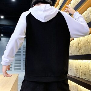 日系卫衣男连帽潮牌宽松秋季港风潮流男装上衣外套HS2118图片