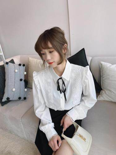 双边蕾丝韩系小衫春装新款，女装，NIY