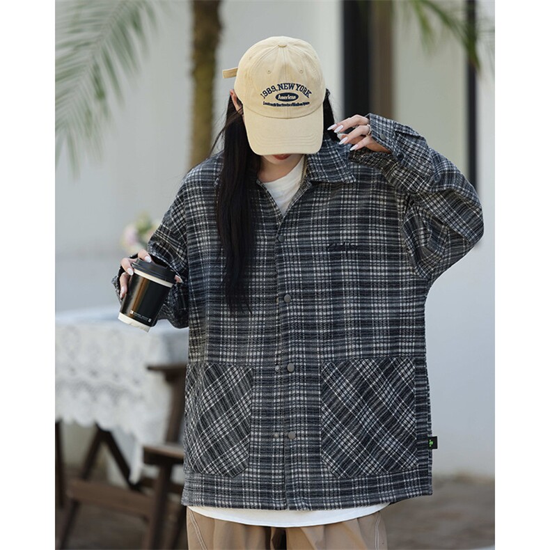 初冬加厚格子外套917-1-25151P90,女装短外套,星座917-1