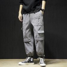 20秋季新款日系黑墙大码工装灯芯绒潮流宽松休闲裤K1016-P45，男装休闲裤，电商A009A（原A058A）