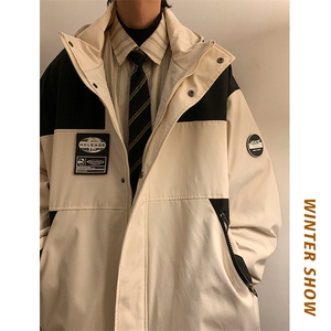 冬款连帽中性防泼水保暖加棉加厚滑雪服棉衣外套M35-P125控178图片