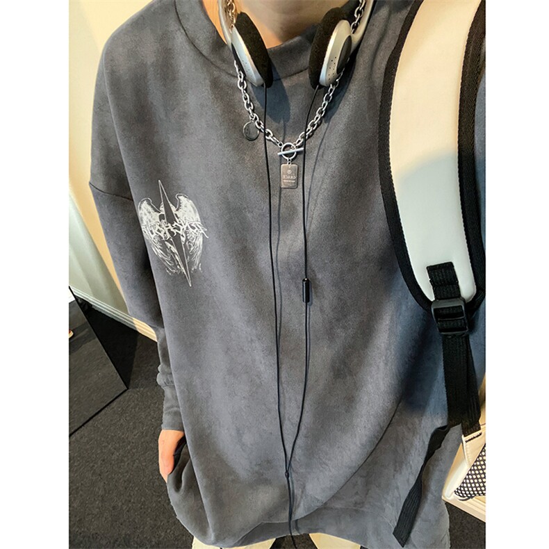 夜光麂皮绒卫衣QY5206-TP40控价58发光印花男女圆领情侣卫衣,男装卫衣,电商A102-1