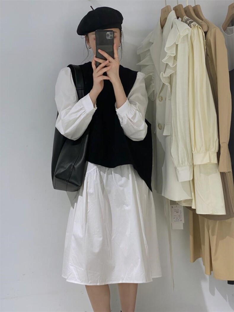 马甲?连衣裙两件套，女装马甲，驿谷