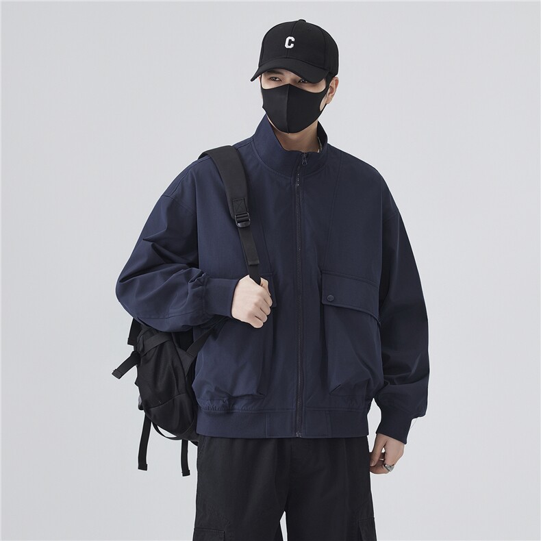 JK007无影墙大口袋工装教练飞行员夹克聚酯纤维(S-3XL)TP38,男装夹克,电商A088