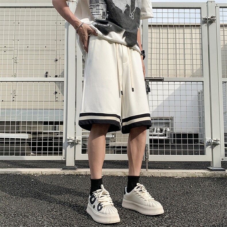 篮球短裤男夏季美式新氧棉休闲宽松男生运动五分裤健身跑步裤抽绳,男装牛仔裤,星座1013