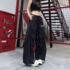 休闲裤男女韩版潮流高街帅气百搭阔腿裤2025夏季ins长裤K6217-P41，男装休闲裤，星座412-3