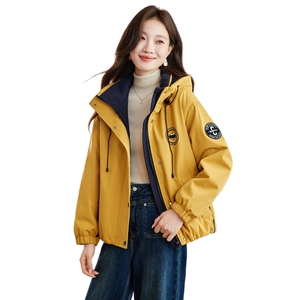 现货2025冬装新款加绒加厚休闲精品女装棉衣棉服派克服图片