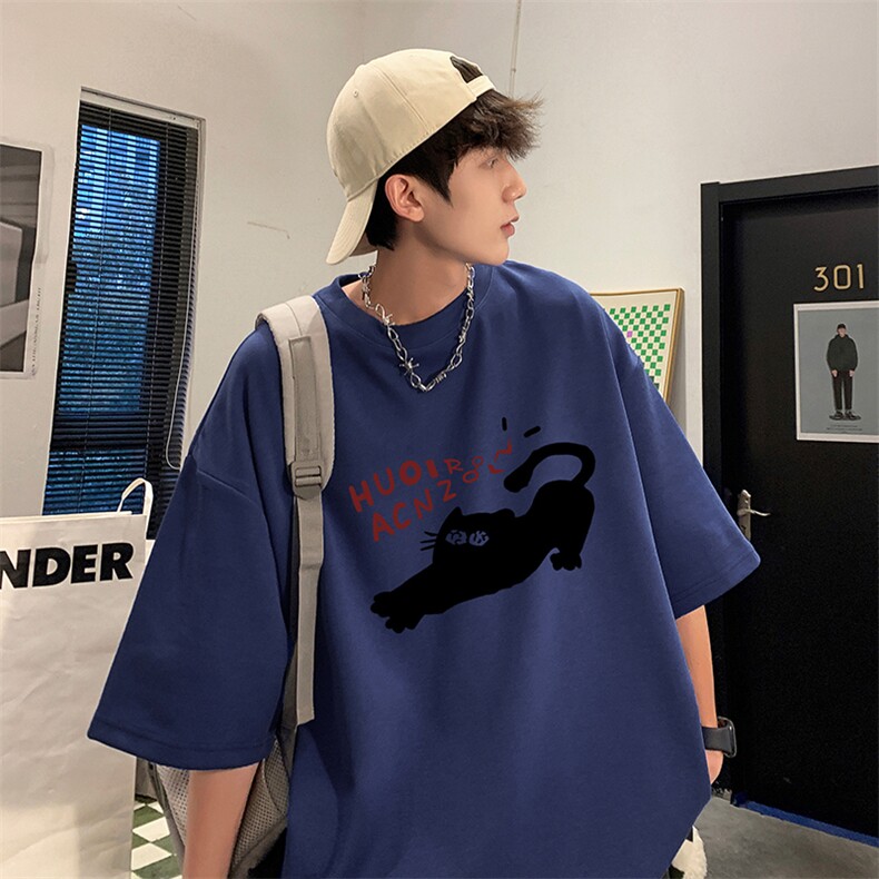 量大优供视频220克美式短袖t恤T3212得物直播有280克品质,男装T恤,电商A486