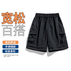 2026夏季工装短裤男宽松休闲裤直筒情侣款五分裤A436-6202-P35，男装牛仔裤，电商A436
