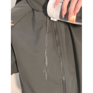 现货美式高街休闲夹克冬季三防立领纯色户外工装加厚棉服外套图片