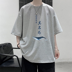 HT73261-P22华夫格t恤男短袖男大码五分袖大皂风，男装T恤，电商A040