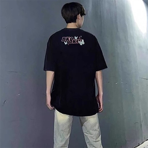 万针全刺绣工艺抖音得物高品质260克重磅纯棉双纱美式高街短袖T恤图片