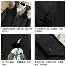 MM482005-P130冬季大毛领棉衣男士大码加厚棉袄男棉服砖墙，男装棉衣，电商A040A