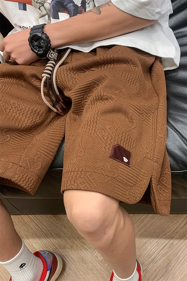 特批P32无差价夏季大码潮牌设计五分短裤男炸街休闲运动中裤DK09,男装牛仔裤,电商A001-1