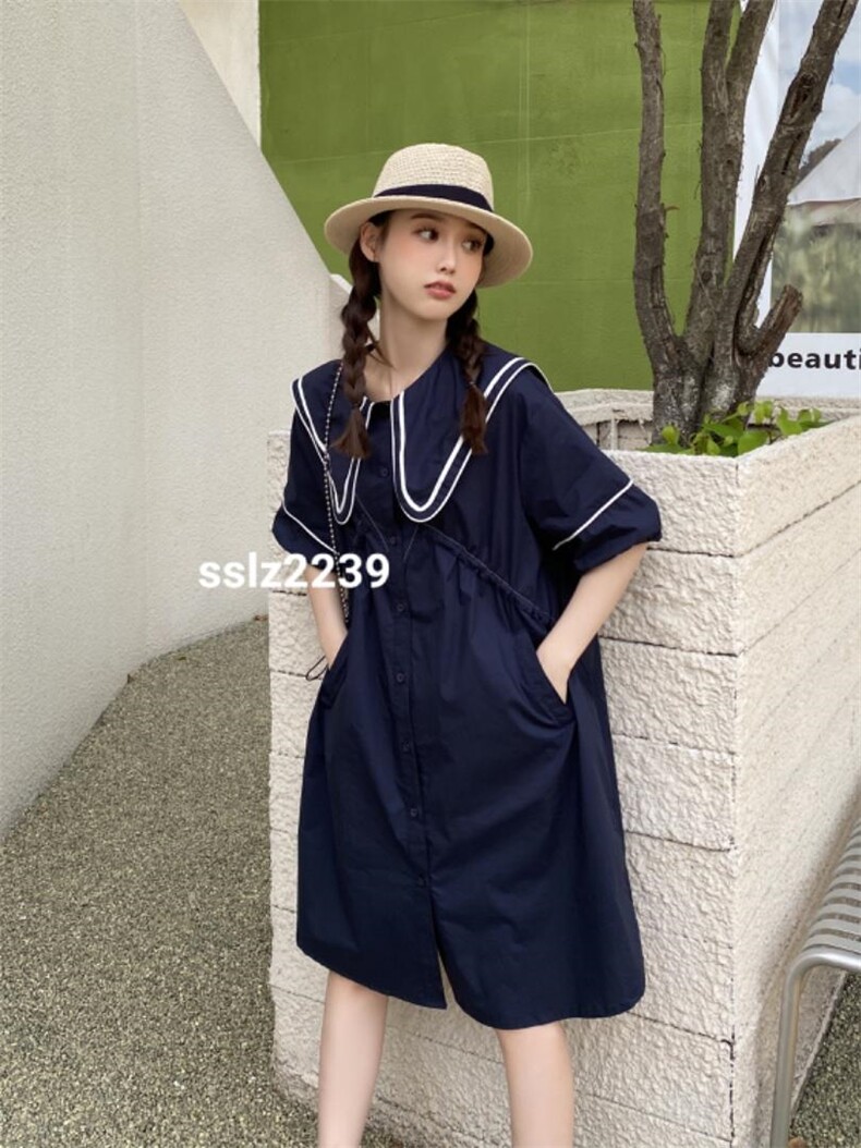 休闲时尚韩版连衣裙、不挑人穿搭随意。，女装连衣裙，时尚靓姿