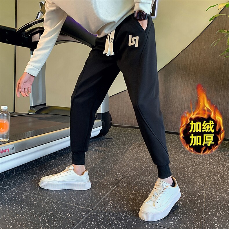 社会精神小伙潮牌加绒卫裤运动休闲裤子DS-B249-KK96-P58-加绒P68图片
