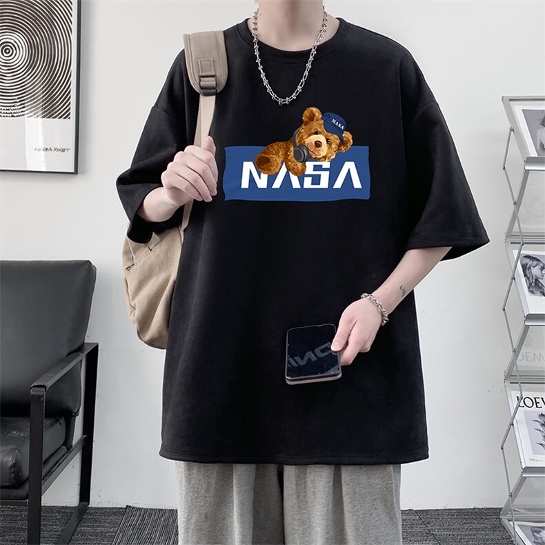 NASA麂皮绒短袖t恤男大码半袖男JD82247-P25,男装T恤,电商A040